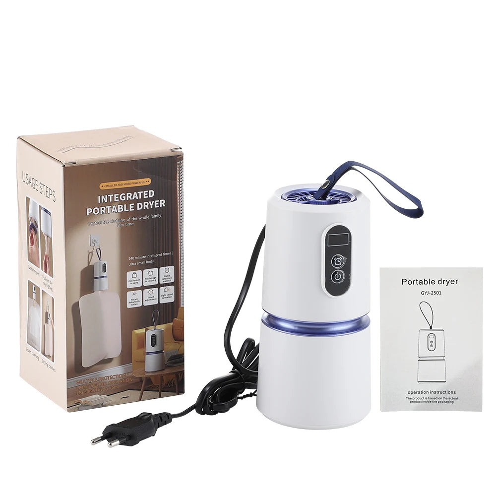 Mini Portable Clothes Dryer – Compact Electric Laundry Dryer with Dry Bag for Travel & Home