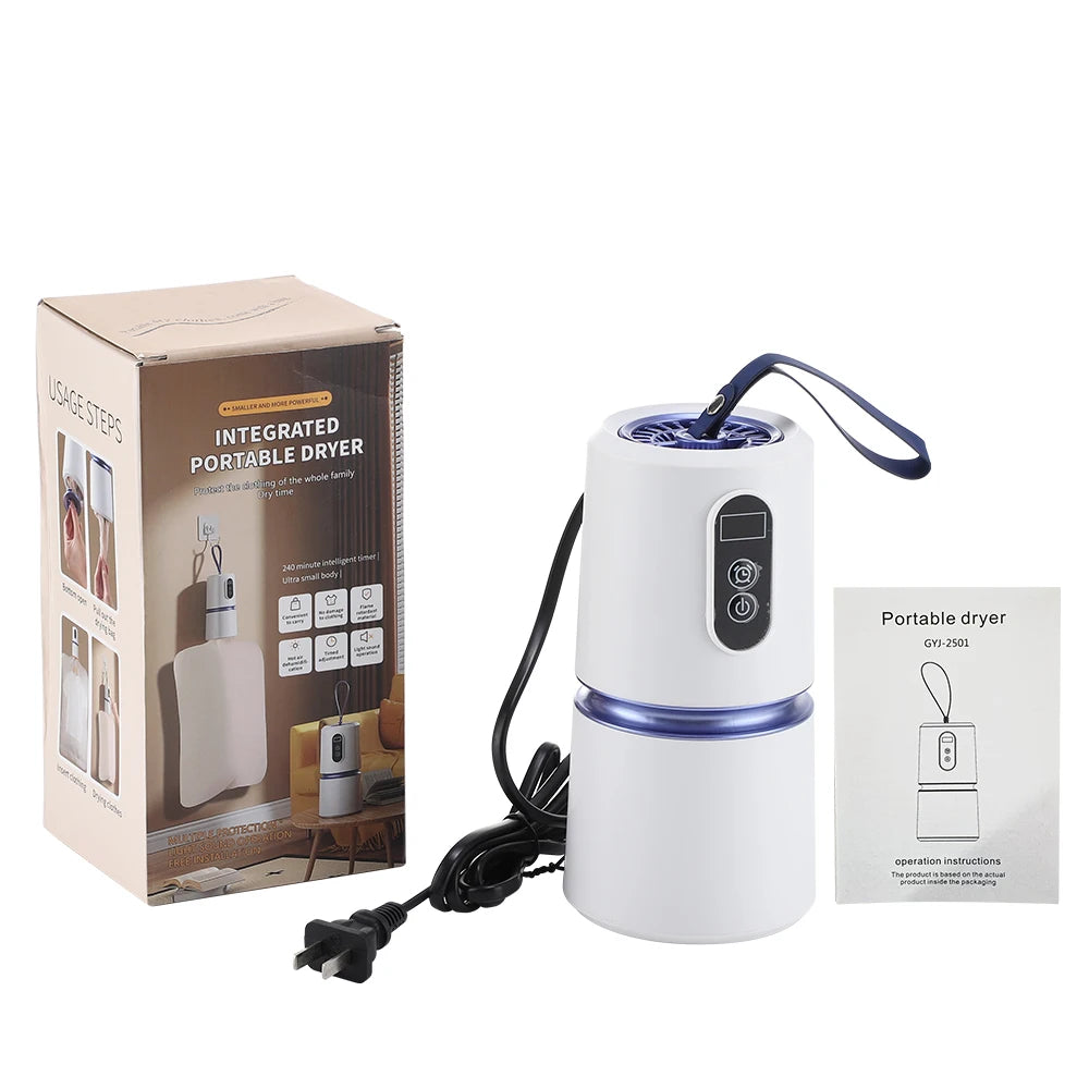 Mini Portable Clothes Dryer – Compact Electric Laundry Dryer with Dry Bag for Travel & Home